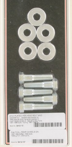 ZINC PLATED HEAD BOLT & WASHER KIT